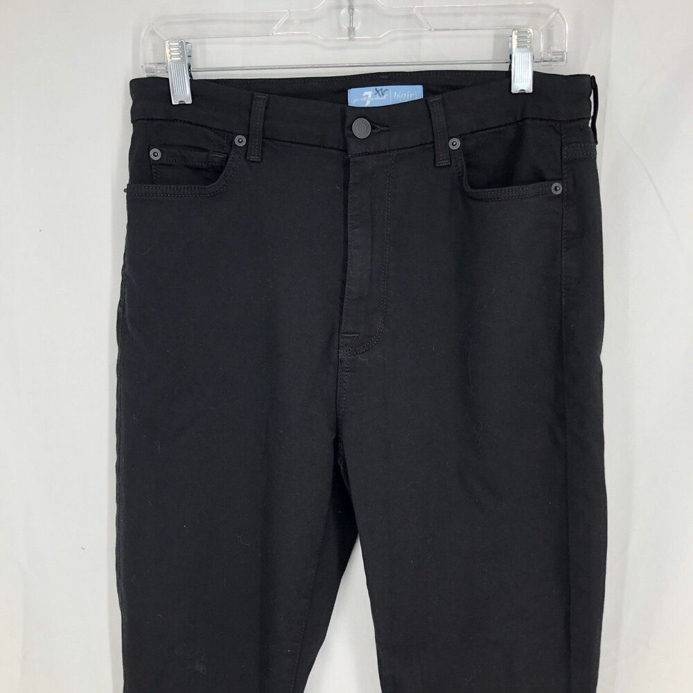 7 For All Mankind B(air) The High Waist Ankle Skinny Black Denim Jeans 30x27